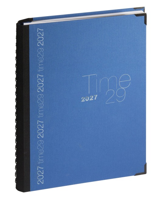 TIME 29 mit Spirale Farbe blau 2027 - 