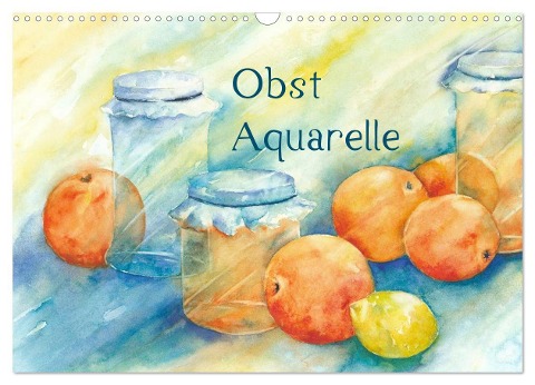 Obst Aquarelle (Wandkalender 2024 DIN A3 quer), CALVENDO Monatskalender - Jitka Krause