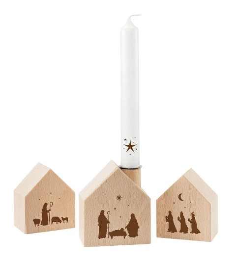 Holzhaus-Set Weihnachten - 