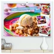 Cover-Bild zum Titel 'Naschkatzenträume - Sündhaft leckere Desserts mit einfachen Rezepten (hochwertiger Premium Wandkalender 2026 DIN A2 quer), Kunstdruck in Hochglanz' von 'Fred Schimak'