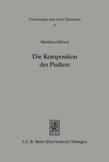 Die Komposition des Psalters - Matthias Millard