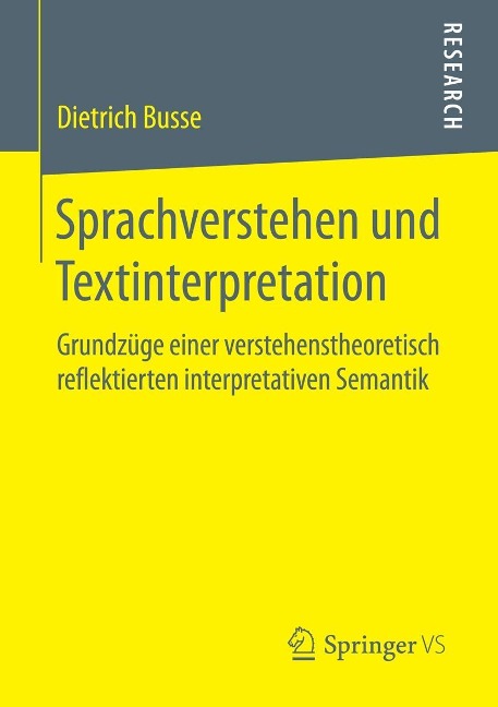 Sprachverstehen und Textinterpretation - Dietrich Busse