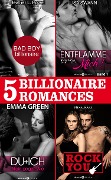 Cover-Bild zum Titel '5 Billionaire Romances' von 'Emma Green, Jacobson Kate, Heather Powell'