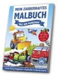 Cover-Bild zum Titel 'Mein zauberhaftes Malbuch: Welt der Fahrzeuge' von ''
