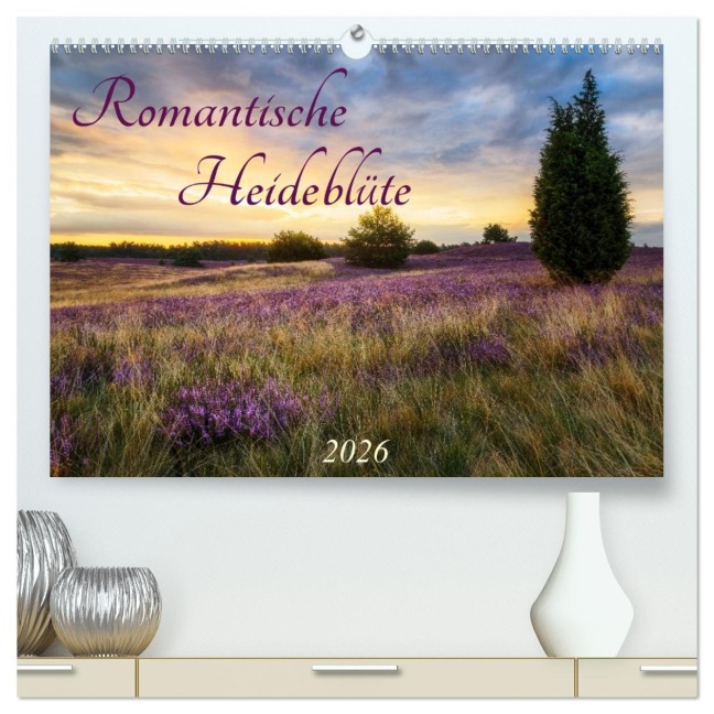 Romantische Heideblüte (hochwertiger Premium Wandkalender 2026 DIN A2 quer), Kunstdruck in Hochglanz - Daniela Beyer (Moqui)