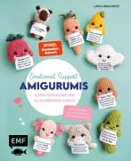 Cover-Bild zum Titel 'Emotional Support Amigurumis - Kleine Mutmacher und Glücksbringer häkeln' von 'Linda Urbanneck'