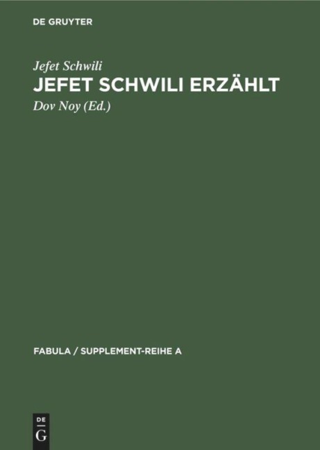 Jefet Schwili erzählt - Jefet Schwili