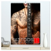 Cover-Bild zum Titel 'Tattoos Kunst auf der Haut (hochwertiger Premium Wandkalender 2026 DIN A2 hoch), Kunstdruck in Hochglanz' von 'Peter Roder'