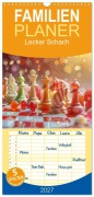 Cover-Bild zum Titel 'Familienplaner 2027 - Lecker Schach mit 5 Spalten (Wandkalender, 21 x 45 cm) CALVENDO' von 'Cathrin Illgen'