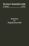 Cover-Bild zum Titel 'Beamten- und Angestelltenrecht' von ''
