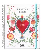 Cover-Bild zum Titel 'Taschenkalender Liebe das Leben 2026' von 'Silke Leffler'