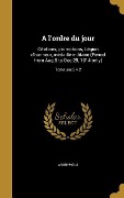 Cover-Bild zum Titel 'A l'ordre du jour' von ''