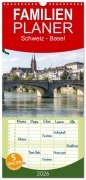 Familienplaner 2026 - Schweiz - Basel mit 5 Spalten (Wandkalender, 21 x 45 cm) CALVENDO - Peter Schickert