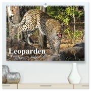 Cover-Bild zum Titel 'Leoparden. Elegante Jäger (hochwertiger Premium Wandkalender 2026 DIN A2 quer), Kunstdruck in Hochglanz' von 'Elisabeth Stanzer'