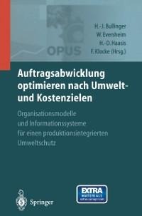 Auftragsabwicklung optimieren nach Umwelt- und Kostenzielen - 