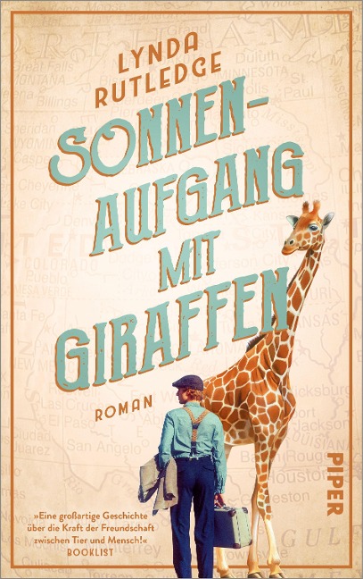 Sonnenaufgang mit Giraffen - Lynda Rutledge