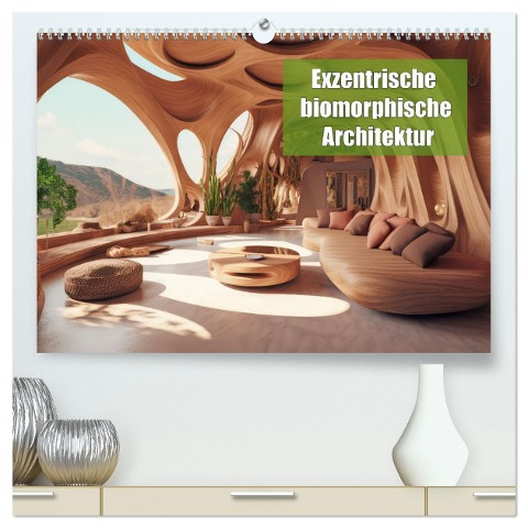 Exzentrische biomorphe Architektur (hochwertiger Premium Wandkalender 2025 DIN A2 quer), Kunstdruck in Hochglanz - Liselotte Brunner-Klaus