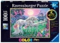 Cover-Bild zum Titel 'Einhörner im Mondschein. Color Star Line Puzzle 100 Teile XXL' von ''