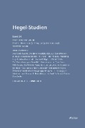 Cover-Bild zum Titel 'Hegel-Studien Band 34' von ''