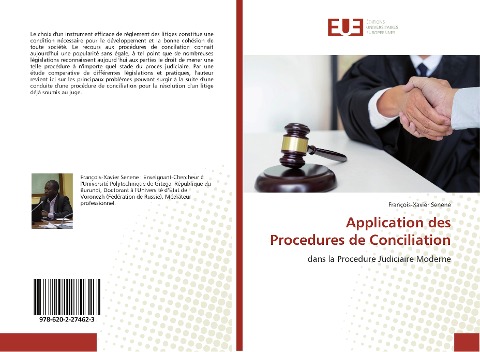 Application des Procedures de Conciliation - François-Xavier Senene