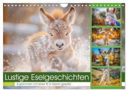 Cover-Bild zum Titel 'Lustige Eselgeschichten (Wandkalender 2026 DIN A4 quer), CALVENDO Monatskalender' von 'Steffen Gierok-Latniak'