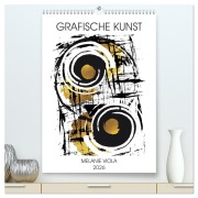 Cover-Bild zum Titel 'GRAFISCHE KUNST (hochwertiger Premium Wandkalender 2026 DIN A2 hoch), Kunstdruck in Hochglanz' von 'Melanie Viola'