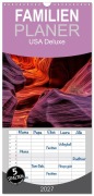 Cover-Bild zum Titel 'Familienplaner 2027 - USA Deluxe mit 5 Spalten (Wandkalender, 21 x 45 cm) CALVENDO' von 'Patrick Leitz'