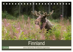 Cover-Bild zum Titel 'Finnland: eine tierische Entdeckungsreise (Tischkalender 2026 DIN A5 quer), CALVENDO Monatskalender' von 'Alexandra Wünsch'