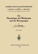 Cover-Bild zum Titel 'Die Physiologie des Wachstums und der Bewegungen' von 'Erwin Bünning'
