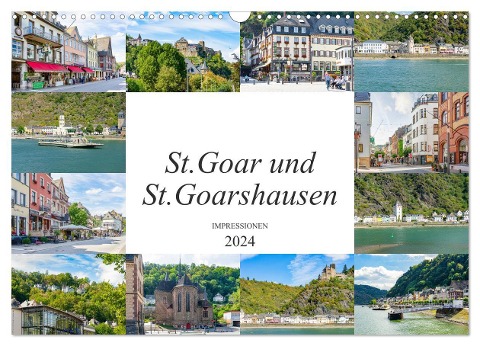 St. Goar und St. Goarshausen Impressionen (Wandkalender 2024 DIN A3 quer), CALVENDO Monatskalender - Dirk Meutzner