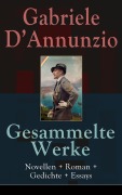 Cover-Bild zum Titel 'Gesammelte Werke: Novellen + Roman + Gedichte + Essays' von 'Gabriele D'Annunzio'