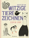 Cover-Bild zum Titel 'Witzige Tiere zeichnen. Von Alpaka bis Waschbär - mit vielen individuellen Varianten - für Comic-, Cartoon- und Handlettering-Fans' von 'Heegyum Kim'