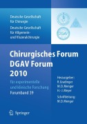 Cover-Bild zum Titel 'Chirurgisches Forum und DGAV Forum 2010 für experimentelle und klinische Forschung.' von ''