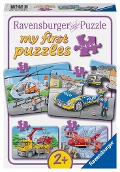 Cover-Bild zum Titel 'Ravensburger Kinderpuzzle - Meine Einsatzfahrzeuge - 2,4,6,8 Teile my first Puzzle für Kinder ab 2 Jahren' von ''