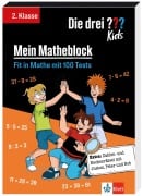 Cover-Bild zum Titel 'Die drei ??? Kids: Mein Matheblock 2. Klasse' von ''