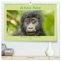 In freier Natur Affen, unsere nächsten Verwandten (hochwertiger Premium Wandkalender 2024 DIN A2 quer), Kunstdruck in Hochglanz - Britta Kärcher