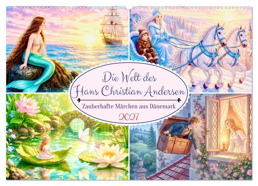 Die Welt des Hans Christian Andersen (Wandkalender 2027 DIN A2 quer), CALVENDO Monatskalender - Steffani Lehmann