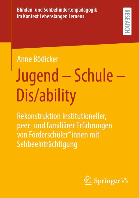 Jugend - Schule - Dis/ability - Anne Bödicker