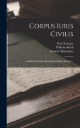 Cover-Bild zum Titel 'Corpus Iuris Civilis: Codex Iustinianus, Recognovit Paulus Krueger...' von 'Paul Krueger, Theodor Mommsen, Rudolf Schöll'