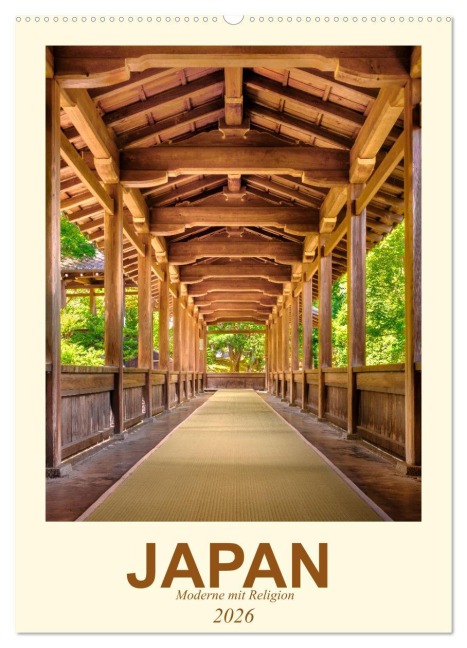 Japan - Moderne mit Religion (Wandkalender 2026 DIN A2 hoch), CALVENDO Monatskalender - Karl Heindl