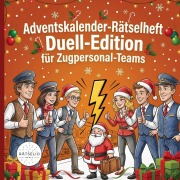 Cover-Bild zum Titel 'Adventskalender-Rätselheft' von 'Rätselio Media'