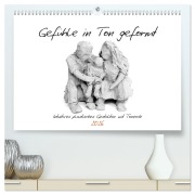 Cover-Bild zum Titel 'Gefühle in Ton geformt - Intuitives plastisches Gestalten mit Tonerde (hochwertiger Premium Wandkalender 2026 DIN A2 quer), Kunstdruck in Hochglanz' von 'Michaela Schimmack'