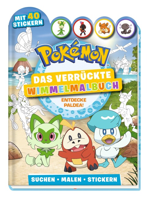 Pokémon: Das verrückte Wimmelmalbuch - Entdecke Paldea! - Pokémon