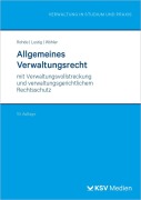 Cover-Bild zum Titel 'Allgemeines Verwaltungsrecht' von 'Thomas Rohde, Arne Wöhler, Gernot Lustig'