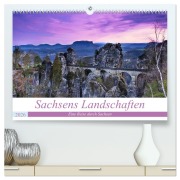 Sachsens Landschaften (hochwertiger Premium Wandkalender 2026 DIN A2 quer), Kunstdruck in Hochglanz - Mario Koch Fotografie