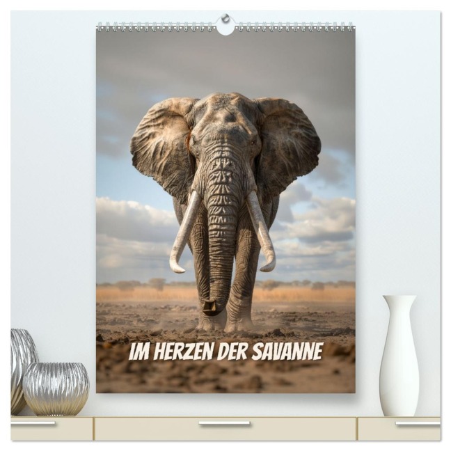 Im Herzen der Savanne (hochwertiger Premium Wandkalender 2026 DIN A2 hoch), Kunstdruck in Hochglanz - Peter R. Stuhlmann