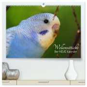 Cover-Bild zum Titel 'Wellensittiche - der NEUE Kalender (hochwertiger Premium Wandkalender 2026 DIN A2 quer), Kunstdruck in Hochglanz' von 'Björn Bergmann'