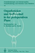 Cover-Bild zum Titel 'Organfunktion und Stoffwechsel in der perioperativen Phase' von ''