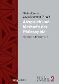 Cover-Bild zum Titel 'Anspruch und Methode der Philosophie' von ''
