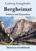 Cover-Bild zum Titel 'Bergheimat (Großdruck)' von 'Ludwig Ganghofer'